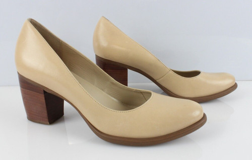Escarpins cuir beige san - beige,