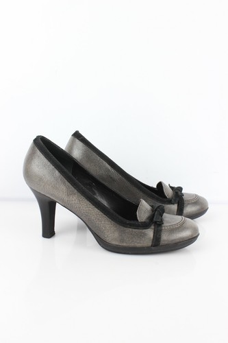 San marina escarpins cuir gris - escarpins,